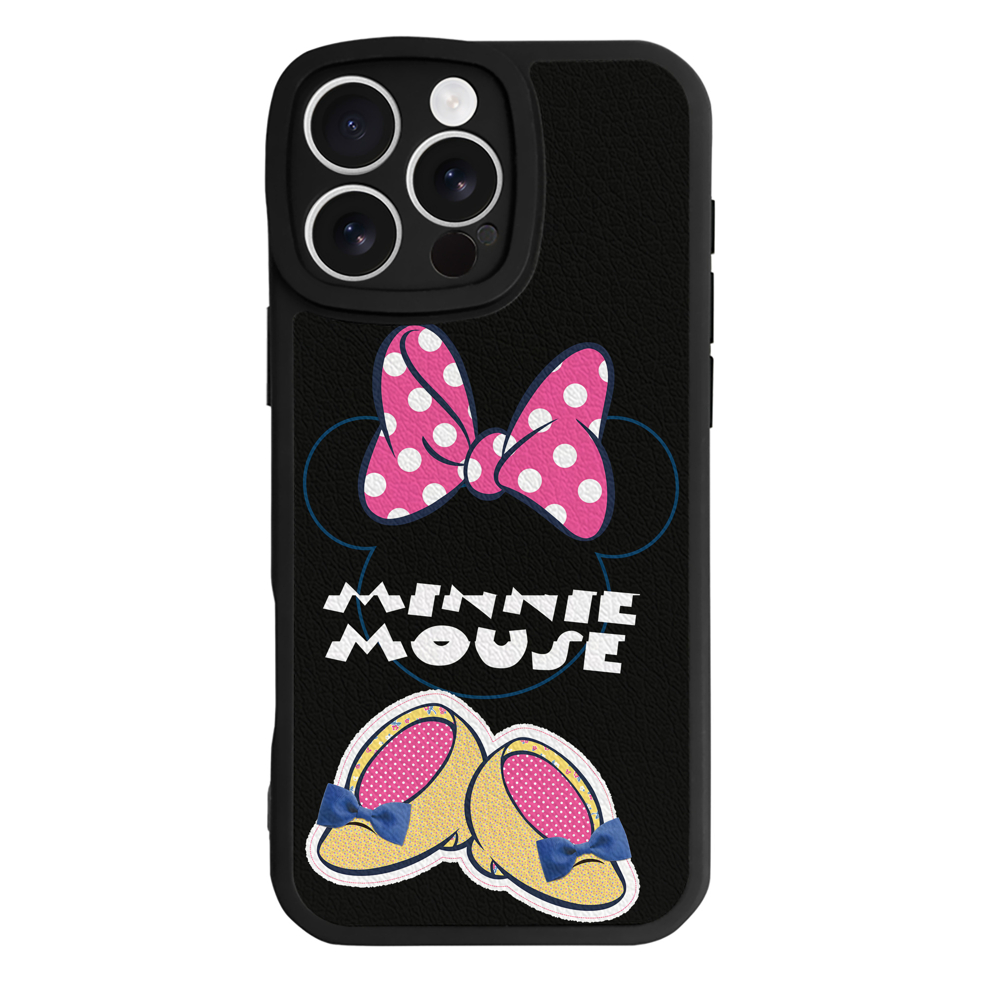 （画像用） ミッキーマウス Mickey Mouse 【iPhone 16シリーズ対応】シリコンスマホケース（レザー調） 材質：シリコン